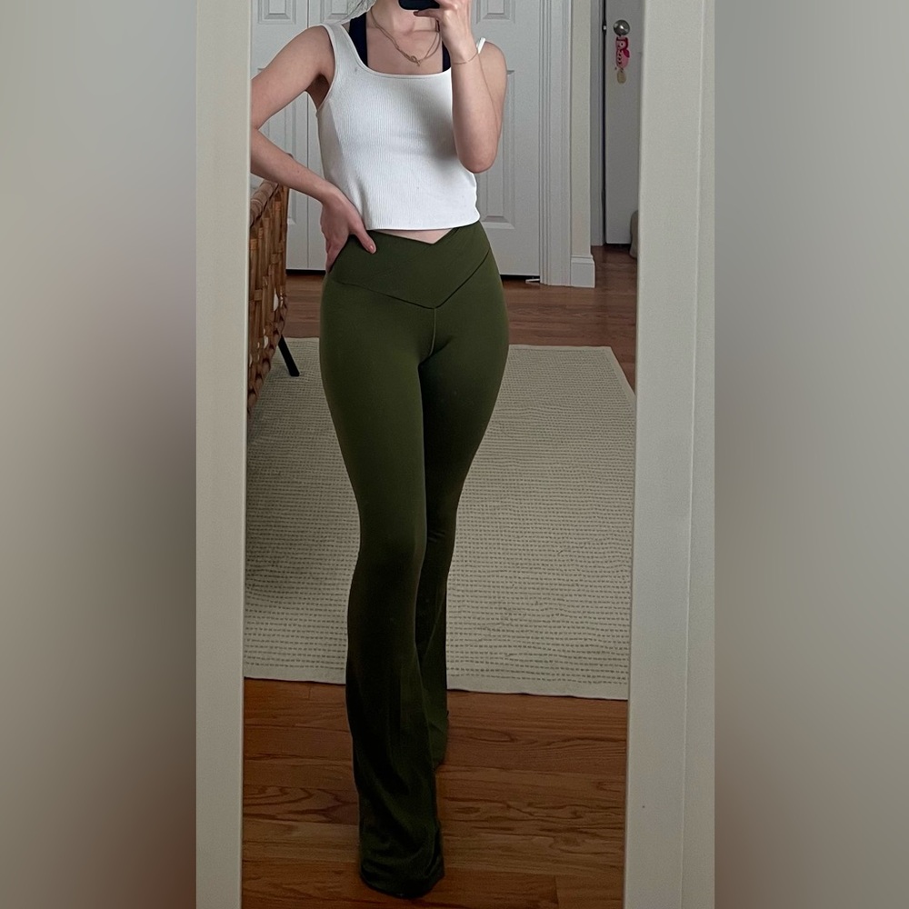 Aerie flare crossover leggings